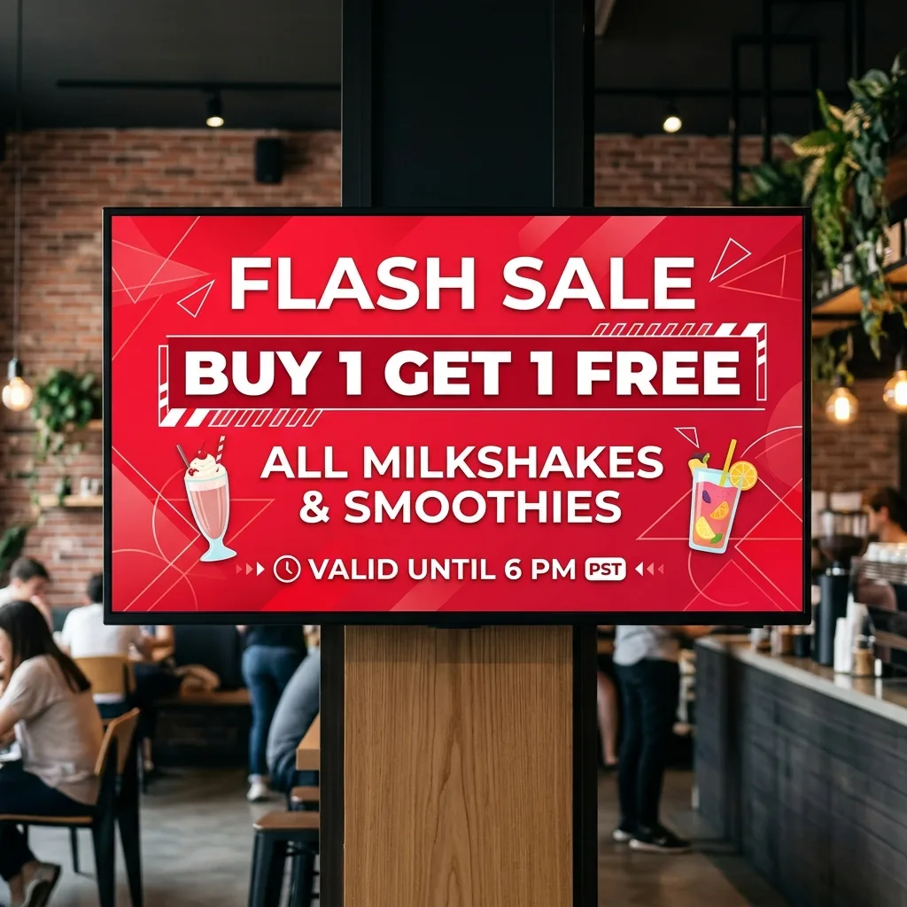 Large Text Display Mockup